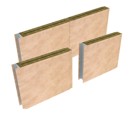 Mua Tấm tường biển 50mm Composite Rock Wool với PVC Lamination sản xuất trực tuyến