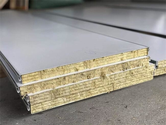 Mua Tấm tường cách âm Rockwool Cách nhiệt màu Ral sản xuất trực tuyến